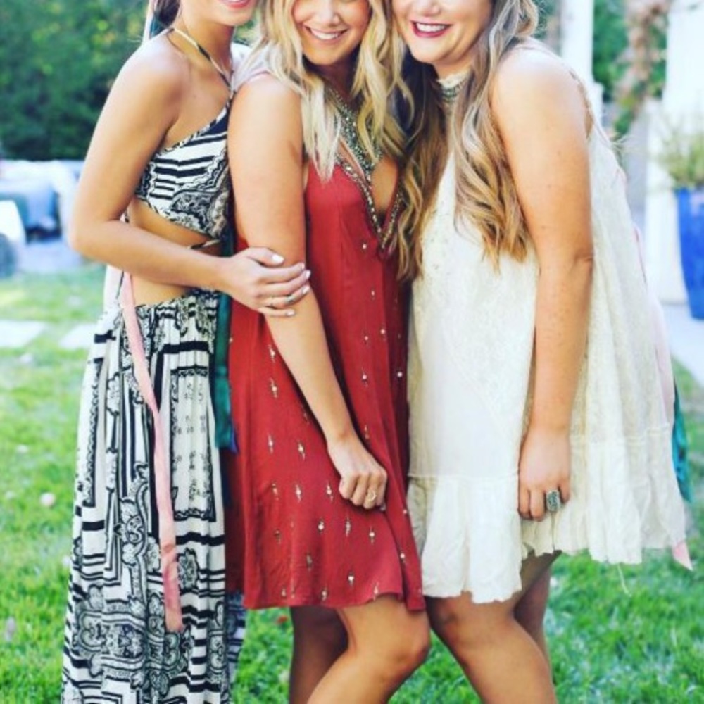 NWT Free People Rising Sun Sequined Slip Dress - Picture 4 of 16